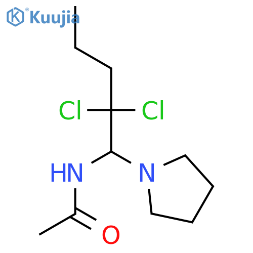 ACETAMIDE, N-[2,2-DICHLORO-1-(1-PYRROLIDINYL)PENTYL]- structure