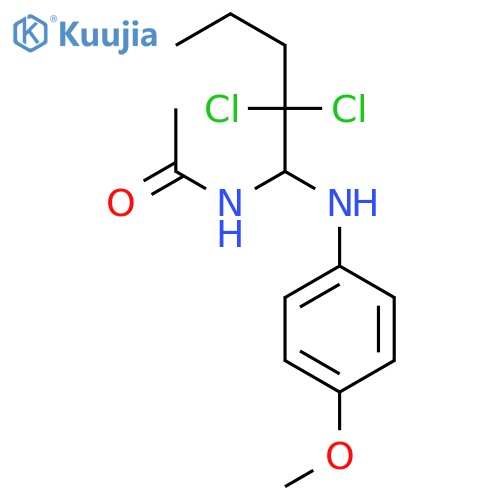 ACETAMIDE, N-[2,2-DICHLORO-1-[(4-METHOXYPHENYL)AMINO]PENTYL]- structure
