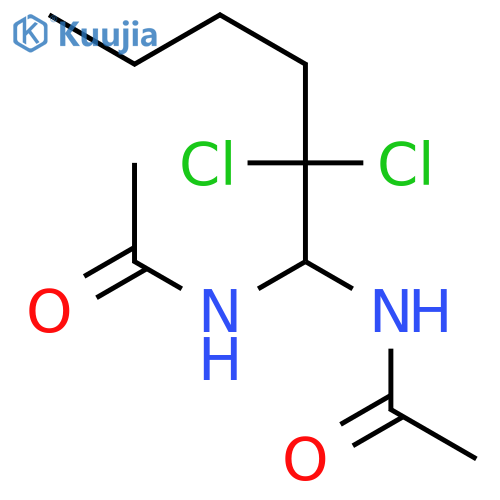 Acetamide, N,N'-(2,2-dichlorohexylidene)bis- structure