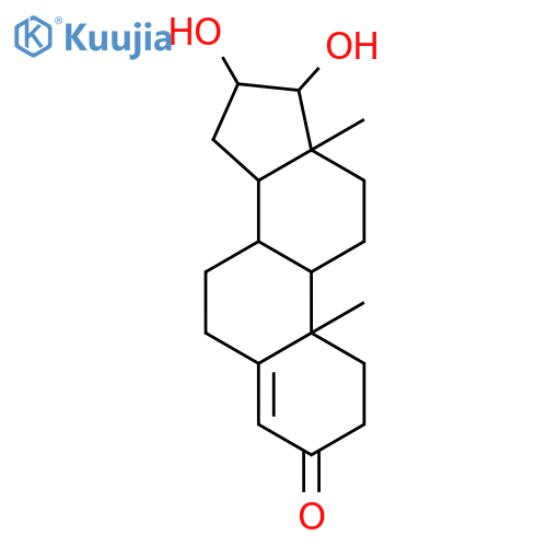 Androst-4-en-3-one,16,17-dihydroxy-, (16a,17b)- structure