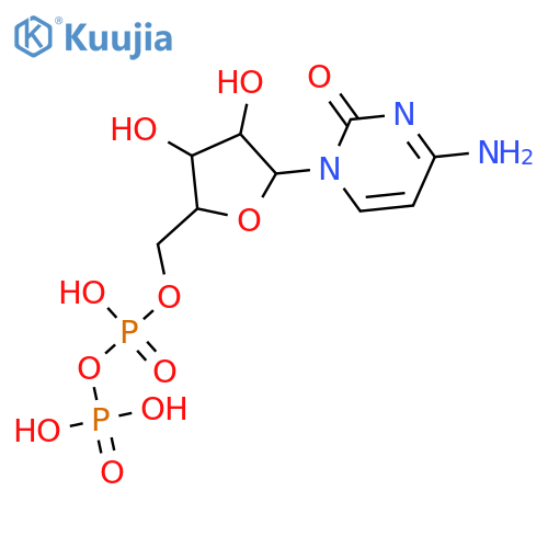 Cytidine 5'-(trihydrogen diphosphate) structure