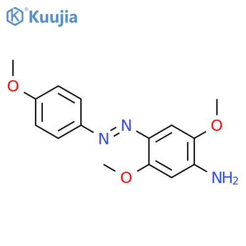 2,5-dimethoxy-4-[(E)-(4-methoxyphenyl)diazenyl]aniline structure