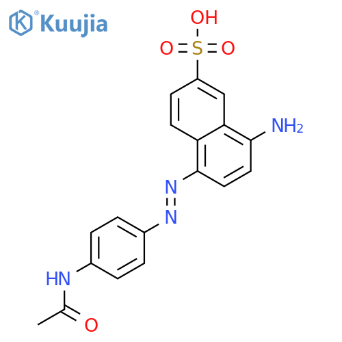Sodium;5-[(4-acetamidophenyl)diazenyl]-8-aminonaphthalene-2-sulfonic Acid structure
