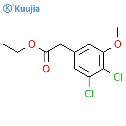 Benzeneacetic acid, 3,4-dichloro-5-methoxy-, ethyl ester structure
