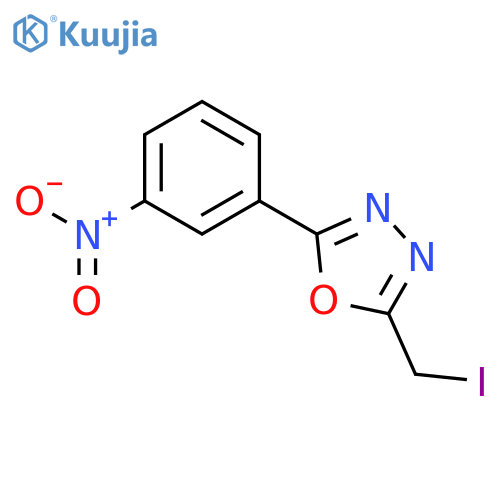 1,3,4-Oxadiazole, 2-(iodomethyl)-5-(3-nitrophenyl)- structure