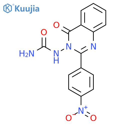 Urea, [2-(4-nitrophenyl)-4-oxo-3(4H)-quinazolinyl]- structure
