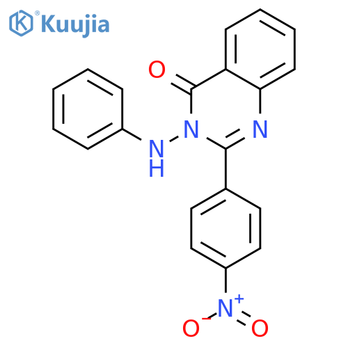 4(3H)-Quinazolinone, 2-(4-nitrophenyl)-3-(phenylamino)- structure
