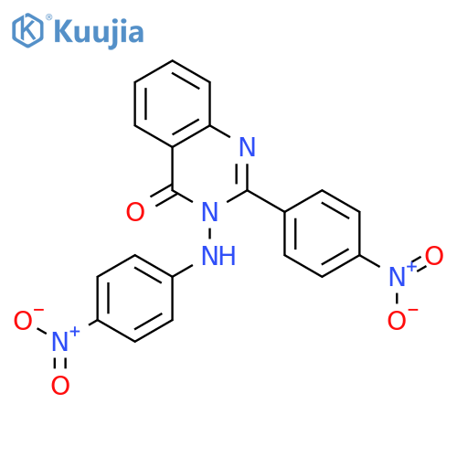 4(3H)-Quinazolinone, 2-(4-nitrophenyl)-3-[(4-nitrophenyl)amino]- structure