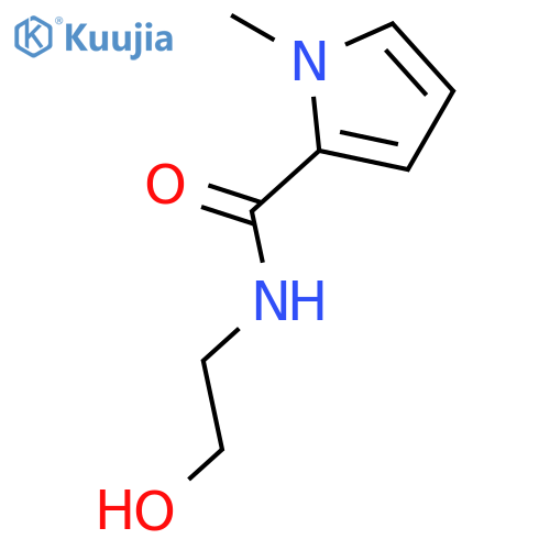 1H-PYRROLE-2-CARBOXAMIDE, N-(2-HYDROXYETHYL)-1-METHYL- structure