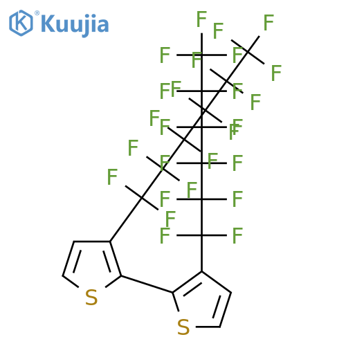 2,2'-Bithiophene, 3,3'-bis(tridecafluorohexyl)- structure