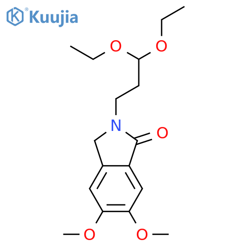 1H-Isoindol-1-one, 2-(3,3-diethoxypropyl)-2,3-dihydro-5,6-dimethoxy- structure