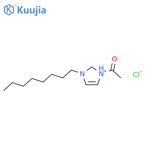 1H-Imidazolium, 1-acetyl-3-octyl-, chloride structure
