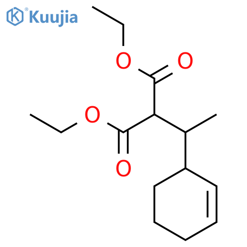 PROPANEDIOIC ACID, [1-(2-CYCLOHEXEN-1-YL)ETHYL]-, DIETHYL ESTER structure