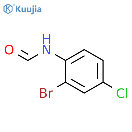 Formamide, N-(2-bromo-4-chlorophenyl)- structure