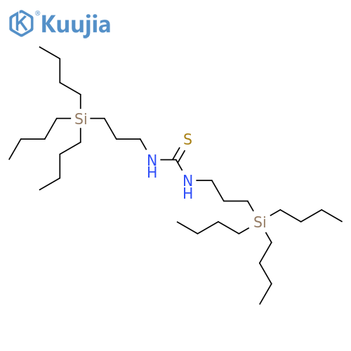 Thiourea, N,N'-bis[3-(tributylsilyl)propyl]- structure