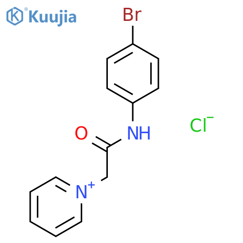1-[2-(4-Bromoanilino)-2-oxoethyl]pyridin-1-ium chloride structure