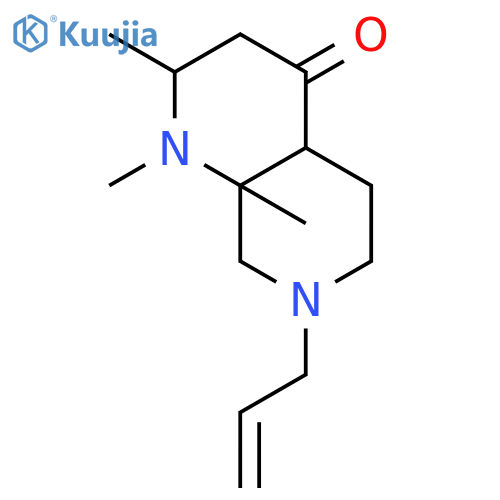 1,7-Naphthyridin-4(1H)-one, octahydro-1,2,8a-trimethyl-7-(2-propenyl)- structure