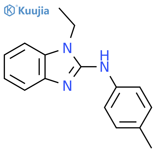 1-ethyl-N-(4-methylphenyl)-1H-1,3-benzodiazol-2-amine structure