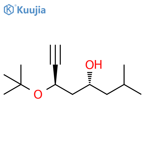 7-Octyn-4-ol, 6-(1,1-dimethylethoxy)-2-methyl-, (4R,6R)-rel- structure