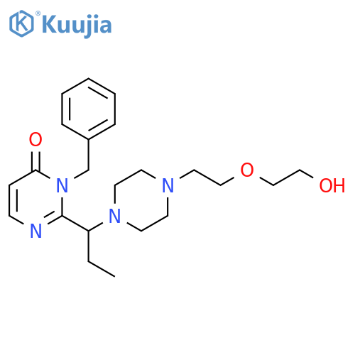 4(3H)-Pyrimidinone,2-[1-[4-[2-(2-hydroxyethoxy)ethyl]-1-piperazinyl]propyl]-3-(phenylmethyl)- structure
