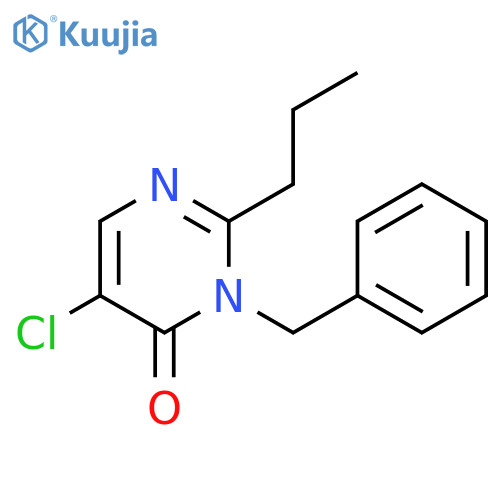 4(1H)-Pyrimidinone, 5-chloro-2,3-dihydro-3-(phenylmethyl)-1-propyl- structure