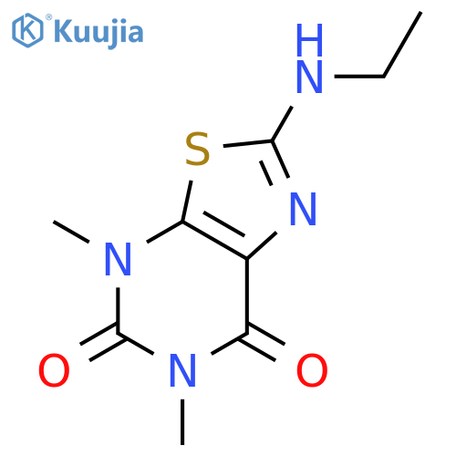 2-(ethylamino)-4,6-dimethyl-[1,3]thiazolo[5,4-d]pyrimidine-5,7-dione structure