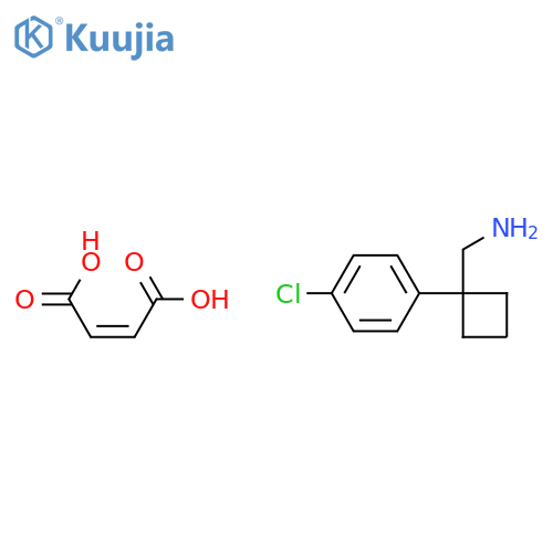 Cyclobutanemethanamine, 1-(4-chlorophenyl)-, (2Z)-2-butenedioate(1:1) structure