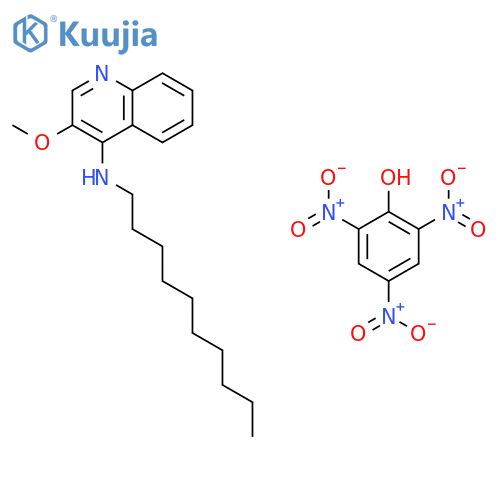 4-Quinolinamine, N-decyl-3-methoxy-, compd. with 2,4,6-trinitrophenol(1:1) structure