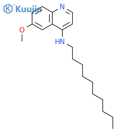 4-Quinolinamine,N-decyl-6-methoxy- structure