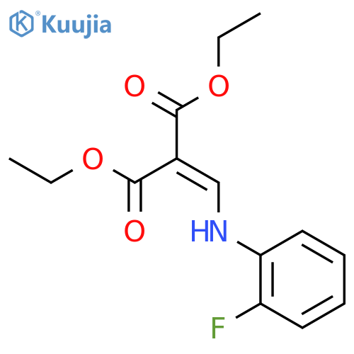 Diethyl 2-(2-Fluoroanilino)methylenemalonate structure