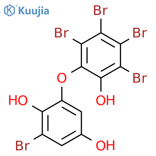 1,4-Benzenediol, 2-bromo-6-(2,3,4,5-tetrabromo-6-hydroxyphenoxy)- structure
