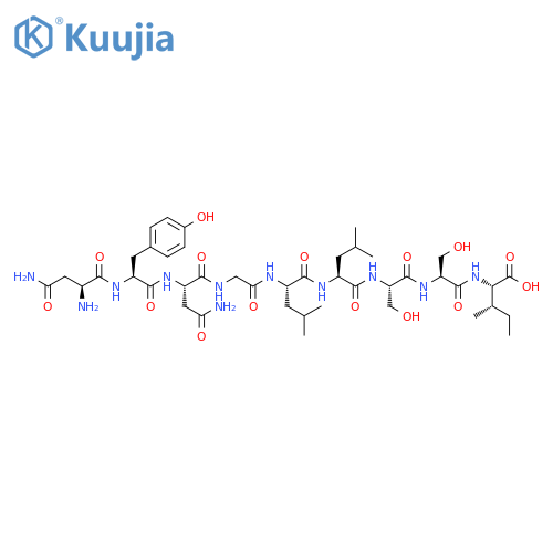 L-Isoleucine,L-asparaginyl-L-tyrosyl-L-asparaginylglycyl-L-leucyl-L-leucyl-L-seryl-L-seryl- structure