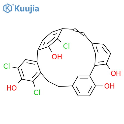 Isoplagiochin C; 10,10',12-Trichloro structure