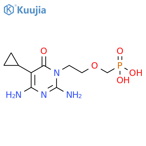 Phosphonic acid,[[2-(2,4-diamino-5-cyclopropyl-6-oxo-1(6H)-pyrimidinyl)ethoxy]methyl]- structure
