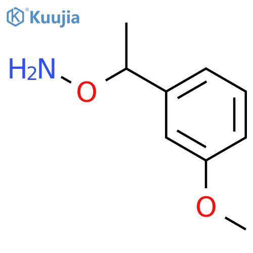 O-1-(3-methoxyphenyl)ethylhydroxylamine structure