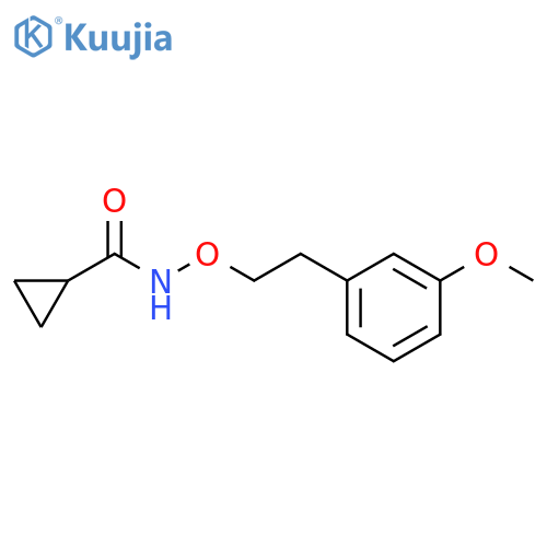 Cyclopropanecarboxamide, N-[2-(3-methoxyphenyl)ethoxy]- structure
