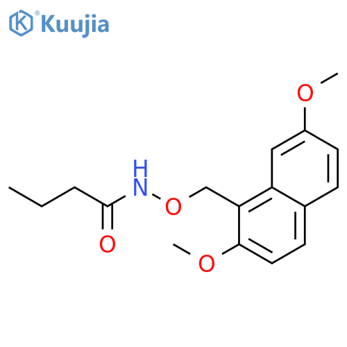 Butanamide, N-[(2,7-dimethoxy-1-naphthalenyl)methoxy]- structure