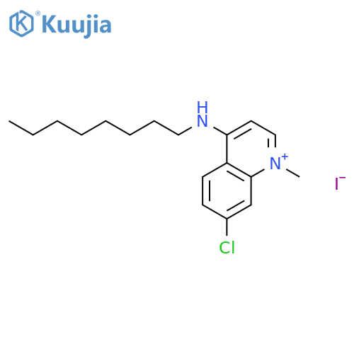 Quinolinium, 7-chloro-1-methyl-4-(octylamino)-, iodide structure