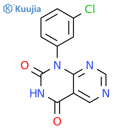PYRIMIDO[4,5-D]PYRIMIDINE-2,4(1H,3H)-DIONE, 1-(3-CHLOROPHENYL)- structure