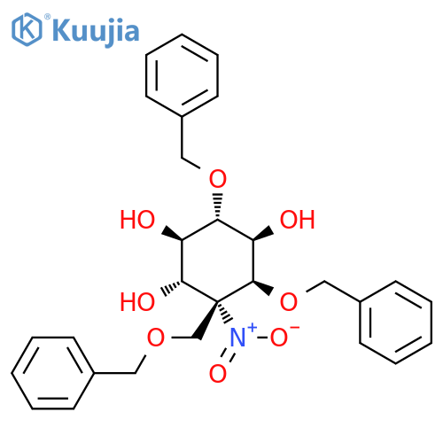 1,2,4-Cyclohexanetriol,6-nitro-3,5-bis(phenylmethoxy)-6-[(phenylmethoxy)methyl]-,(1R,2S,3R,4R,5R,6R)- structure