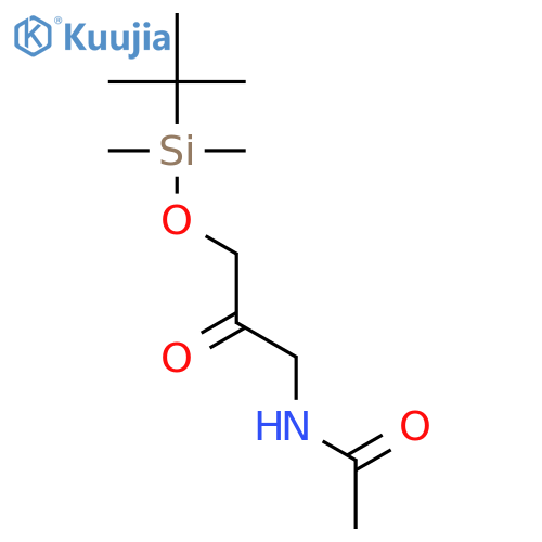 Acetamide, N-[3-[[(1,1-dimethylethyl)dimethylsilyl]oxy]-2-oxopropyl]- structure