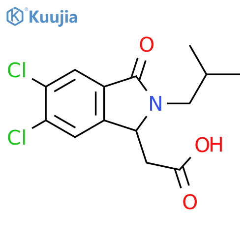 1H-Isoindole-1-acetic acid,5,6-dichloro-2,3-dihydro-2-(2-methylpropyl)-3-oxo- structure