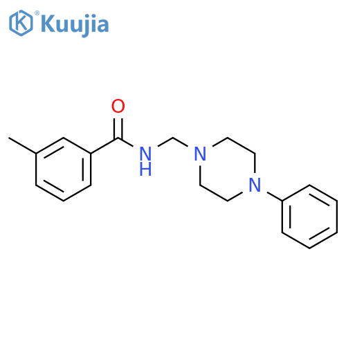 Benzamide, 3-methyl-N-[(4-phenyl-1-piperazinyl)methyl]- structure