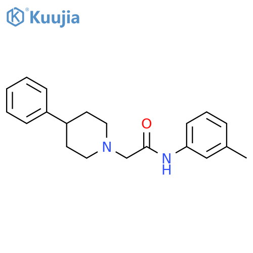 1-Piperidineacetamide, N-(3-methylphenyl)-4-phenyl- structure