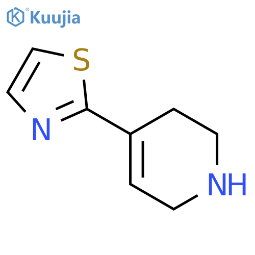 4-(1,3-thiazol-2-yl)-1,2,3,6-tetrahydropyridine structure