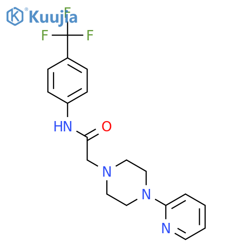 1-PIPERAZINEACETAMIDE, 4-(2-PYRIDINYL)-N-[4-(TRIFLUOROMETHYL)PHENYL]- structure