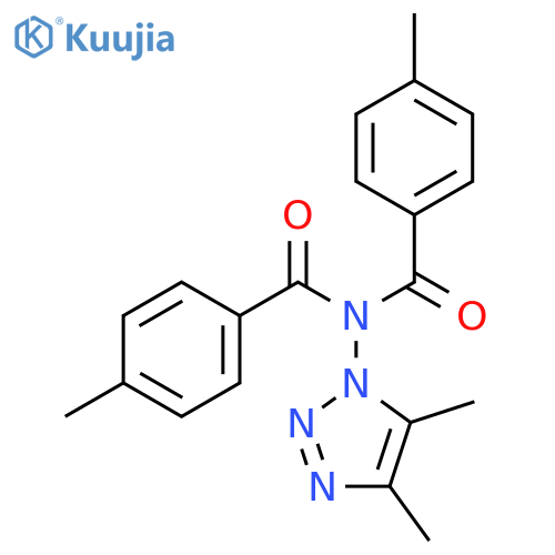 Benzamide,N-(4,5-dimethyl-1H-1,2,3-triazol-1-yl)-4-methyl-N-(4-methylbenzoyl)- structure