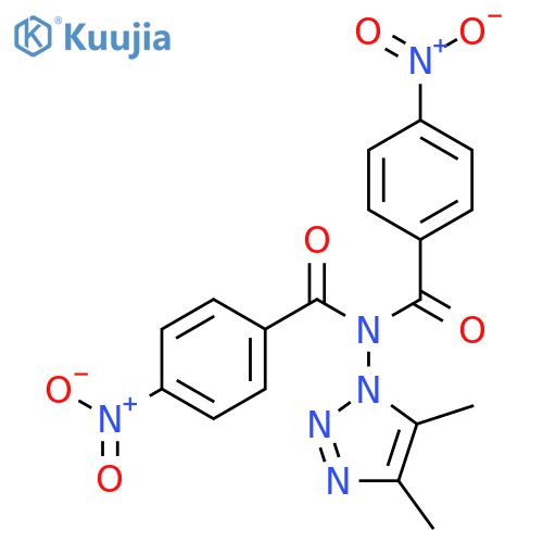 Benzamide,N-(4,5-dimethyl-1H-1,2,3-triazol-1-yl)-4-nitro-N-(4-nitrobenzoyl)- structure