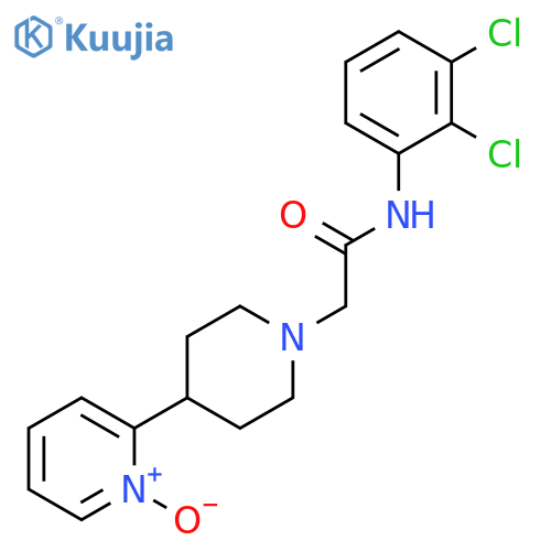 1-PIPERIDINEACETAMIDE, N-(2,3-DICHLOROPHENYL)-4-(1-OXIDO-2-PYRIDINYL)- structure