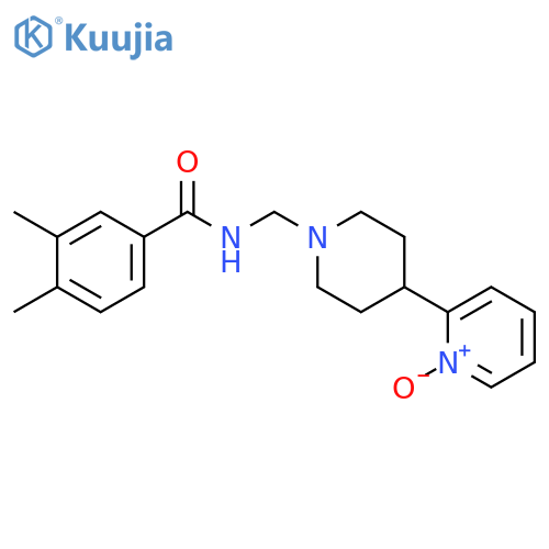 Benzamide,3,4-dimethyl-N-[[4-(1-oxido-2-pyridinyl)-1-piperidinyl]methyl]- structure
